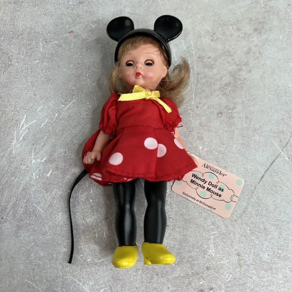 2004 Madame Alexander McDonald's Happy Meal Toy WENDY as MINNIE MOUSE 5.5